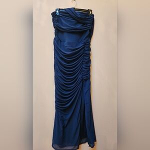 Abercrombie And Fitch Elegant Blue Evening Gown